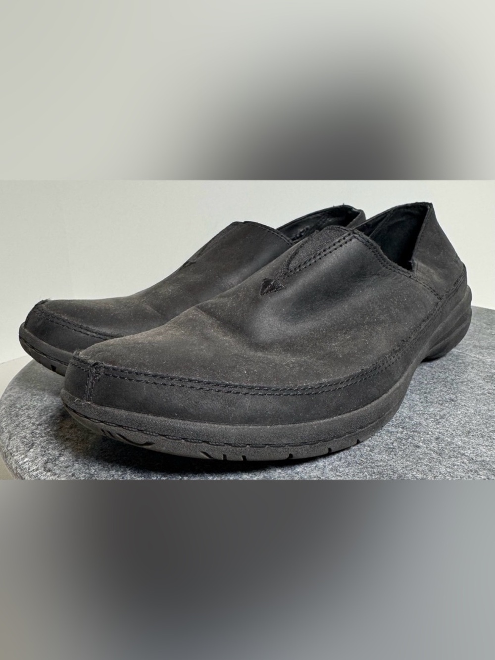 MERRELL Black Kassie Leather Shoes Slip On 7.5